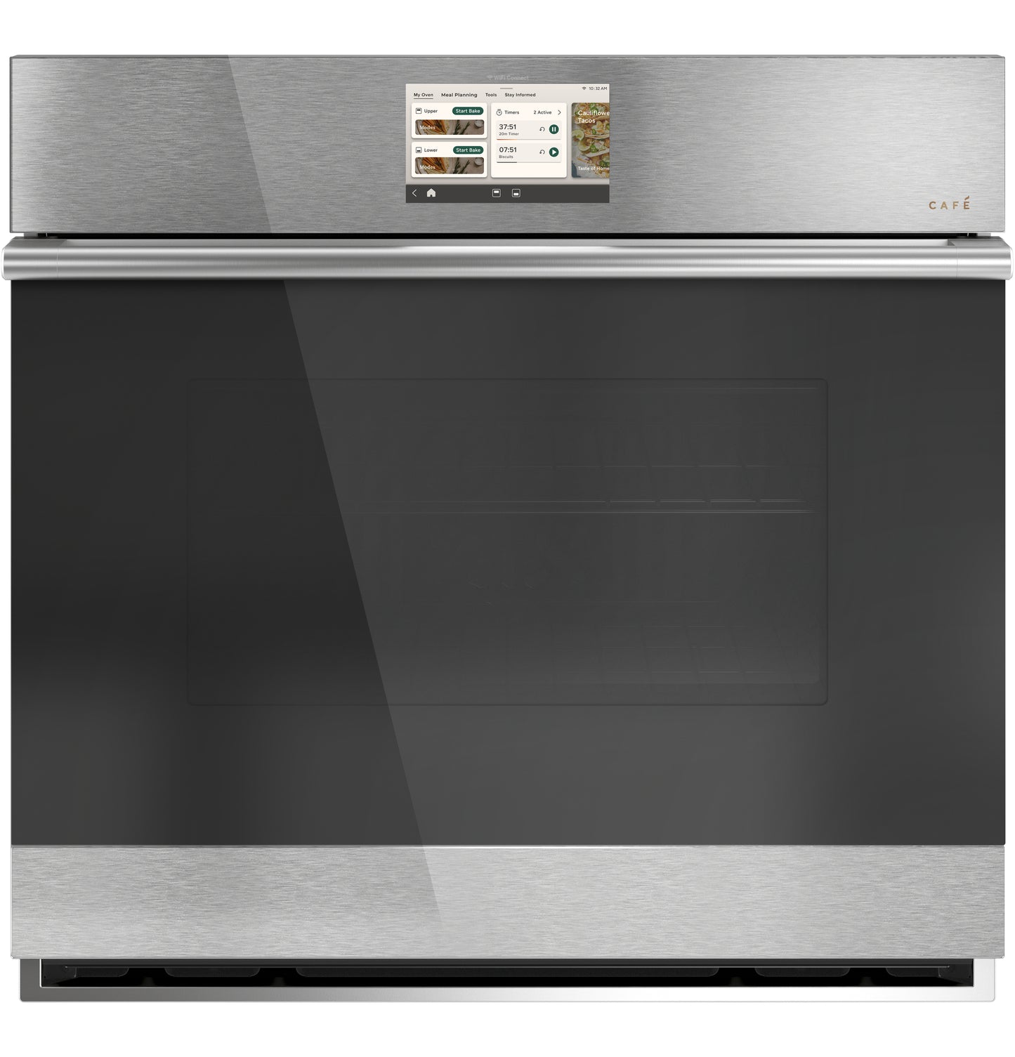 CAFÉ™ 30" Smart Single Wall Oven with Convection in Platinum Glass