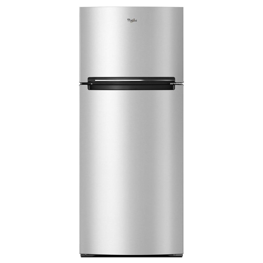 28-inch wide stainless steel top-freezer refrigerator with 18 cu. ft. capacity in kitchen appliances collection