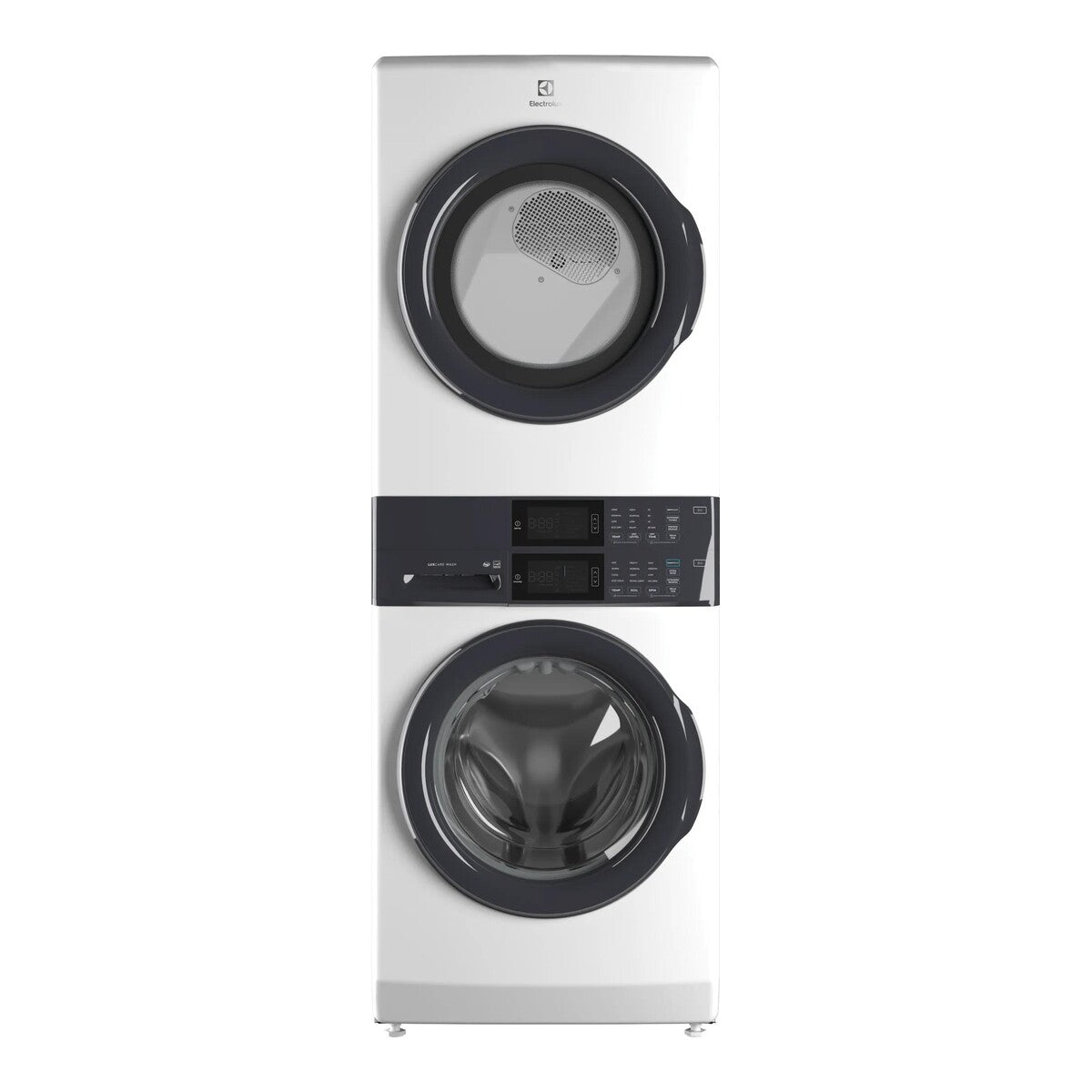 Laundry Tower Single Unit Front Load 4.4 Cu. Ft. Washer & 8 Cu. Ft. Electric Dryer