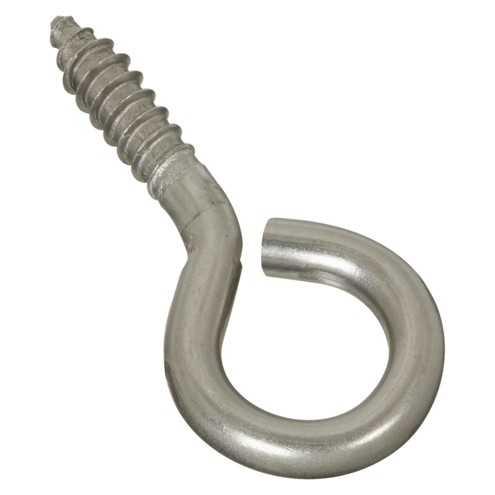 Large stainless steel screw eye for fastening and hanging in hardware, hooks & eyes, and fasteners collections under $50