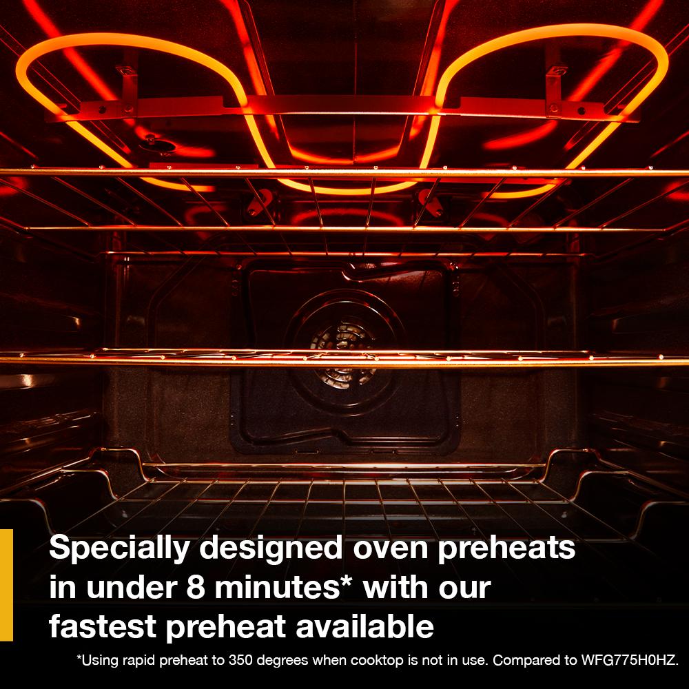 30-inch Smart Gas Range with Air Cooking Technology, No Preheat Air Fry, Steam/Self Clean and High Speed Preheat