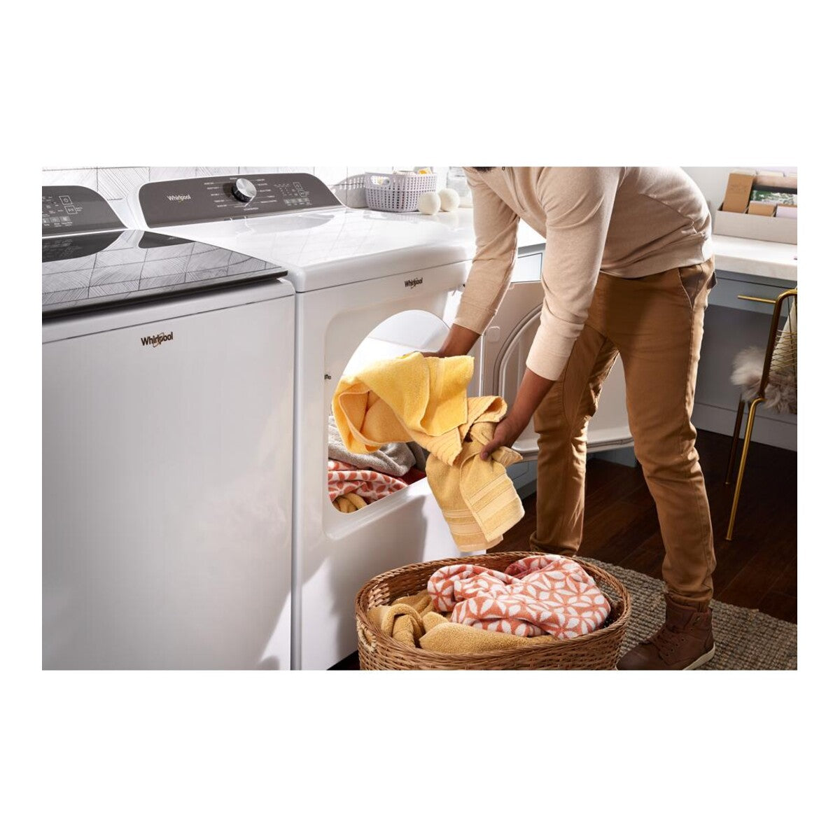 7.0 Cu. Ft. Whirlpool® Top Load Gas Dryer with Moisture Sensor