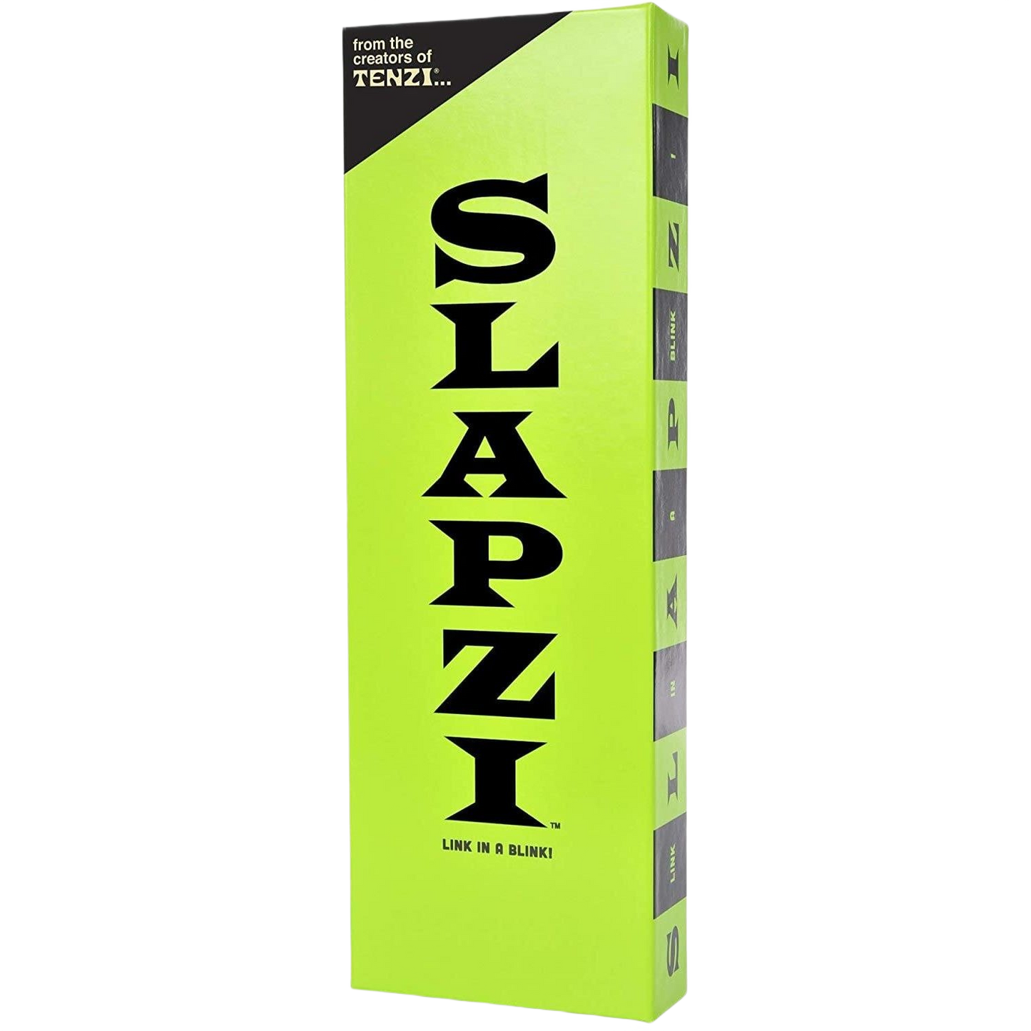 Bright green box for fast-paced matching card game designed for ages 8 and up in toys, games, and board games collections under $50