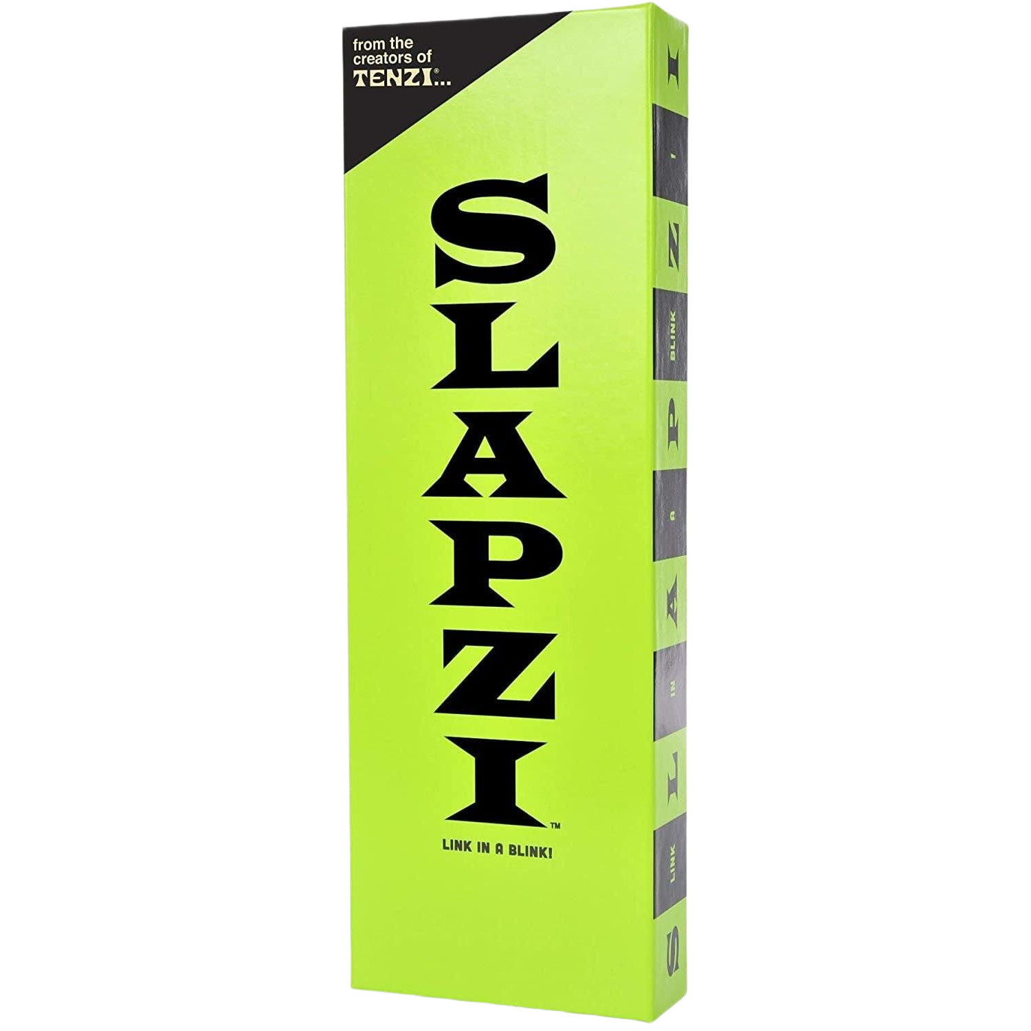 Bright green box for fast-paced matching card game designed for ages 8 and up in toys, games, and board games collections under $50