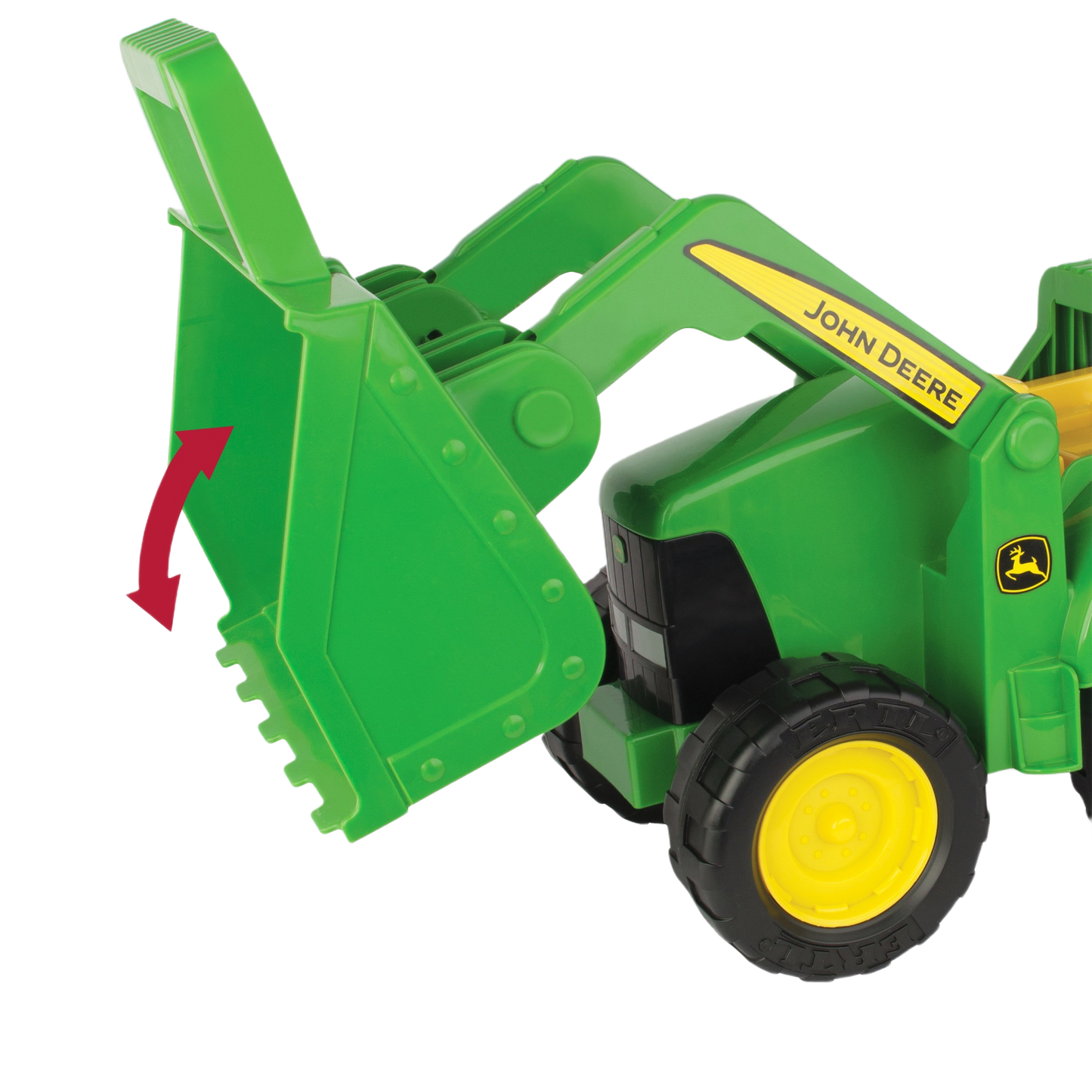 TOMY John Deere Big Scoop Tractor with Loader, 15 in.