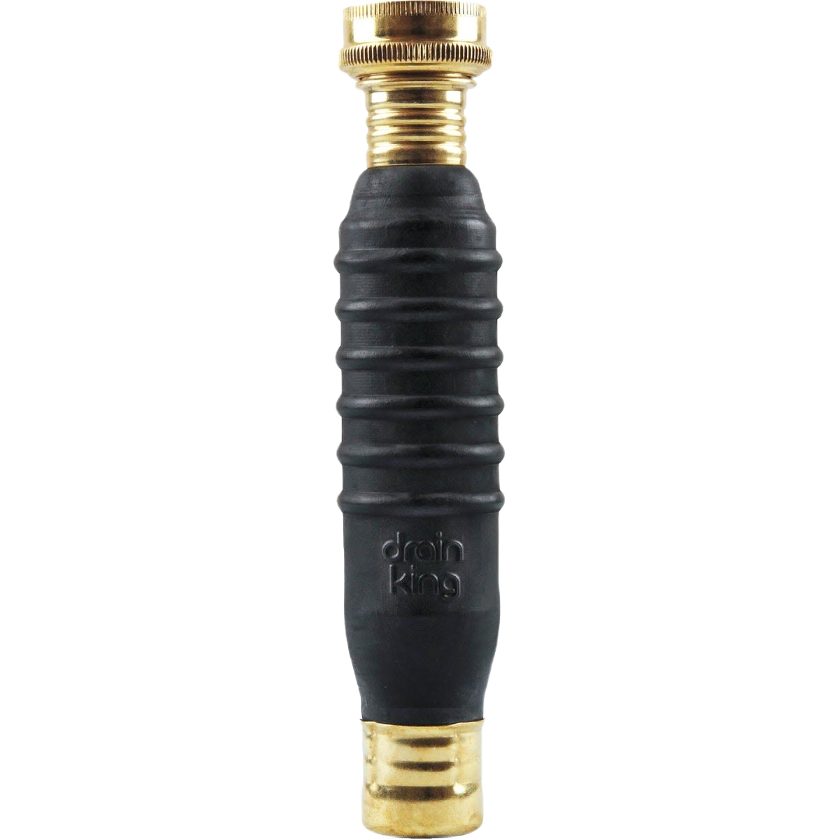 Black rubber and brass water-pressure drain opener tool for plumbing and home improvement under $50 collection