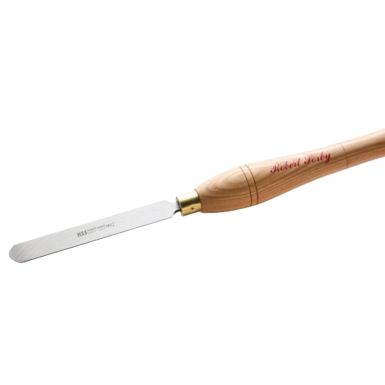 Woodturning tool with polished steel blade and wooden handle for precision woodworking under $100 collection