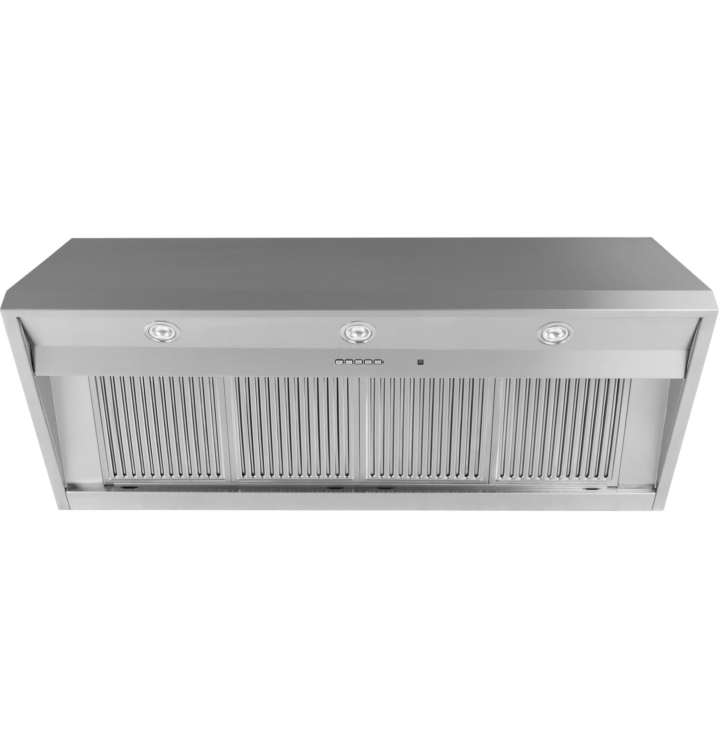 Stainless steel 48-inch professional range hood with built-in lights from kitchen appliances and range hoods collection
