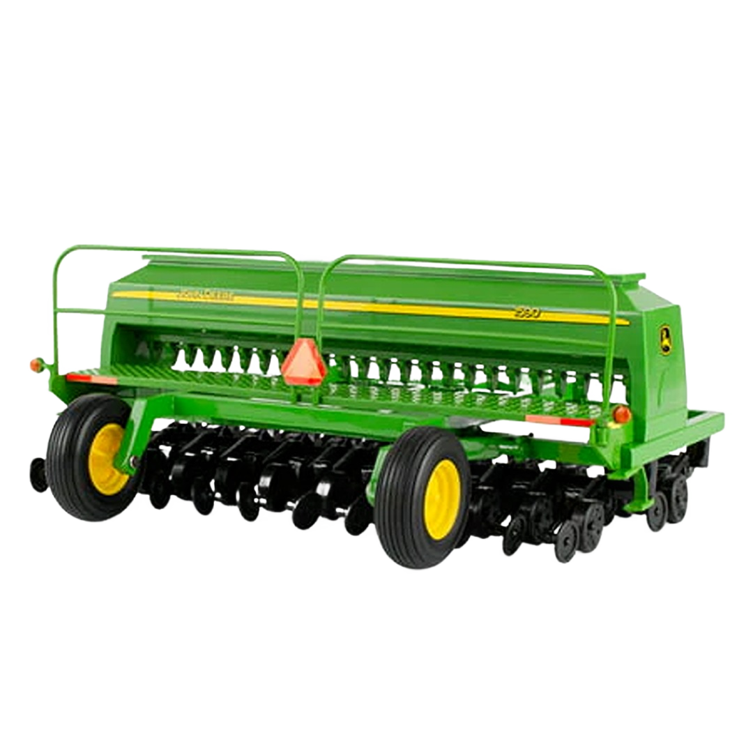 Green and yellow 1:16 scale replica no-till drill toy with detailed die-cast body for Vehicles & Remote Controlled Toys collection