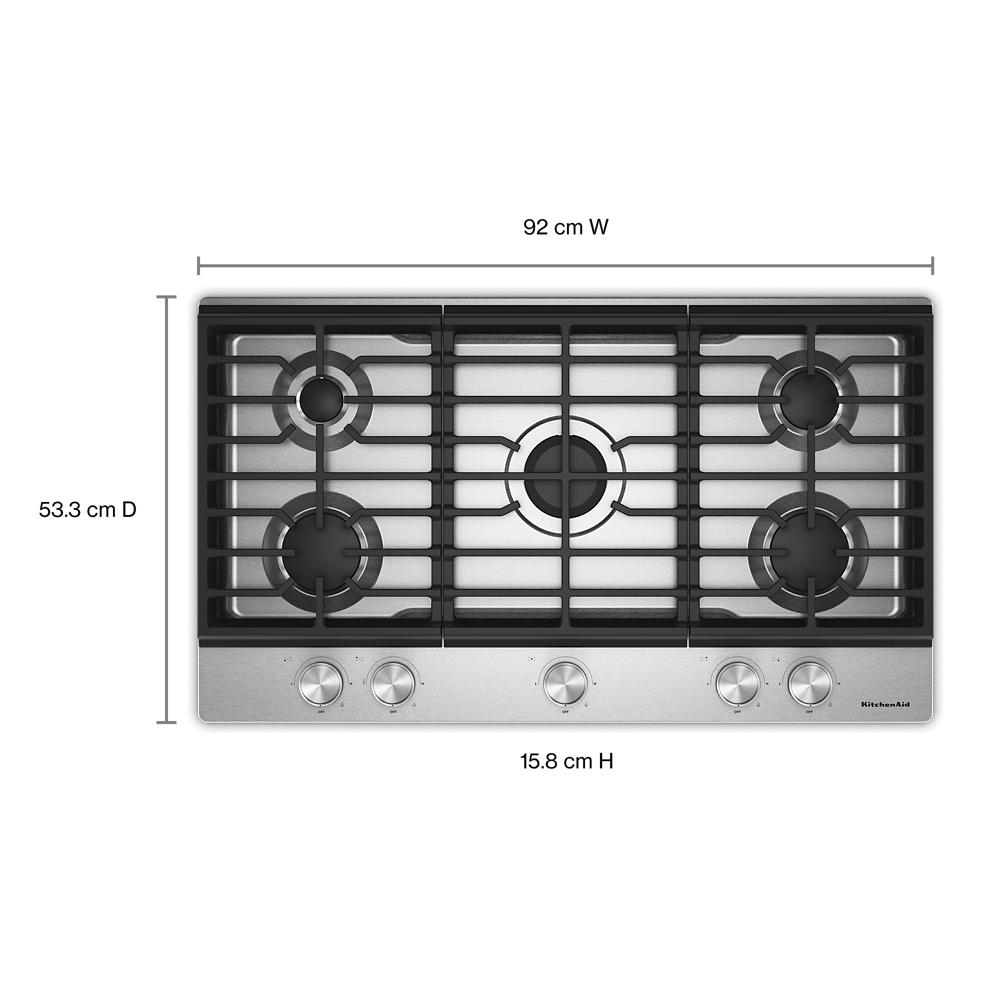 KitchenAid® 36 in. Gas Cooktop with 5 Versatile Burners