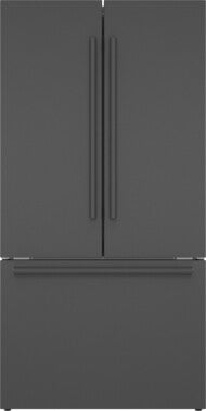 800 Series, French Door Bottom Mount Refrigerator, 36'', Black Stainless Steel