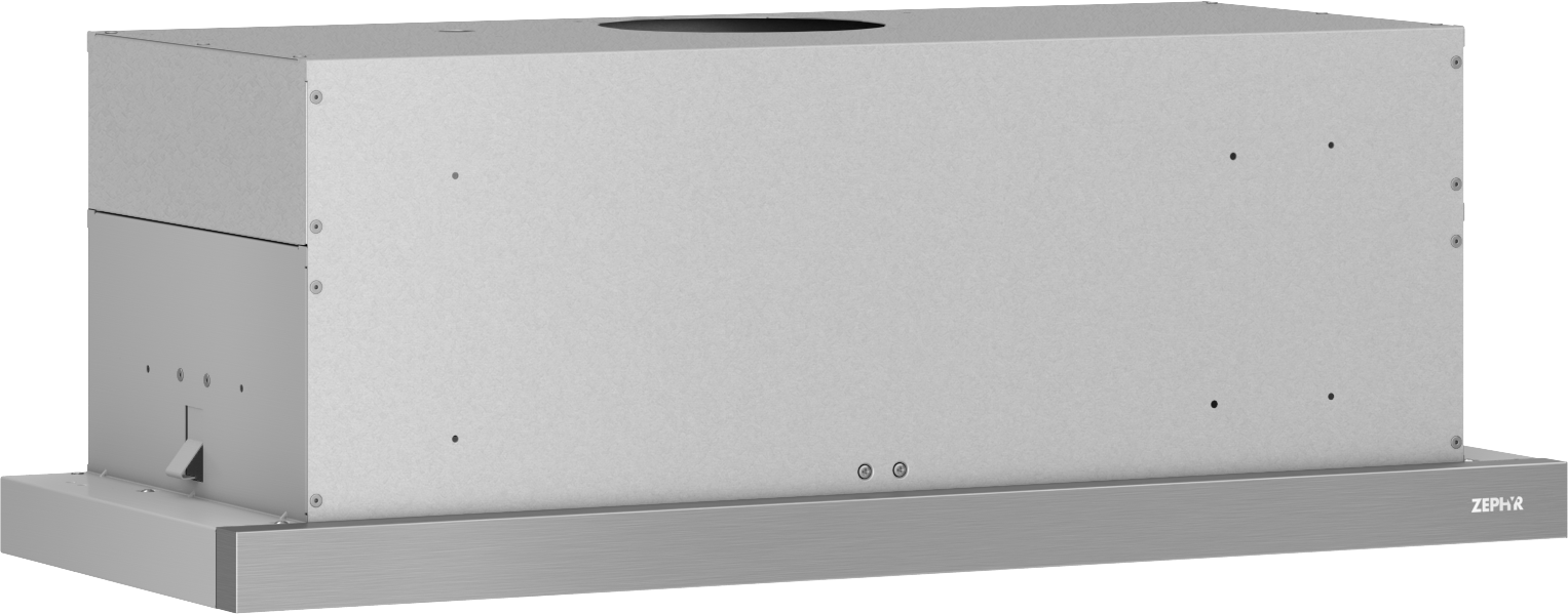 Under cabinet stainless steel range hood with LED lighting and high performance ventilation fan for home improvement