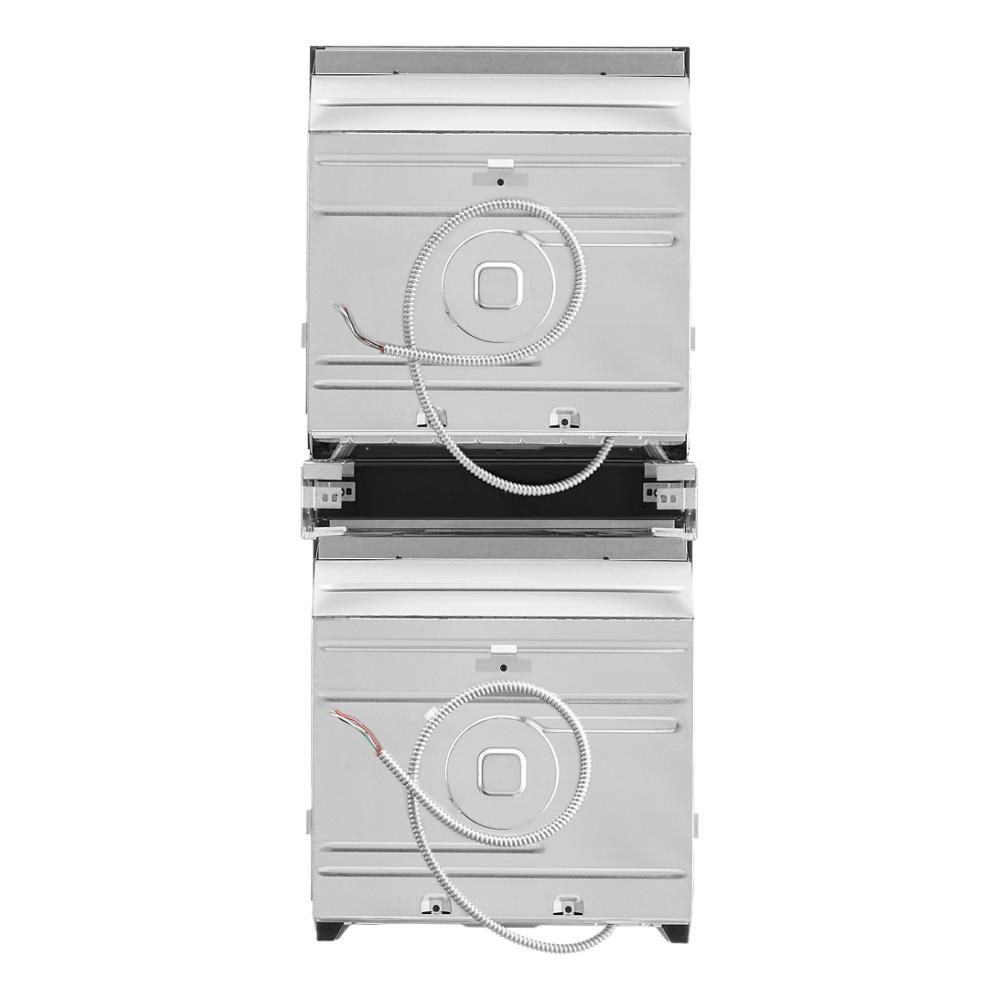 Rear view of a 24 inch double wall oven showing electrical wiring and ventilation components in appliances collection