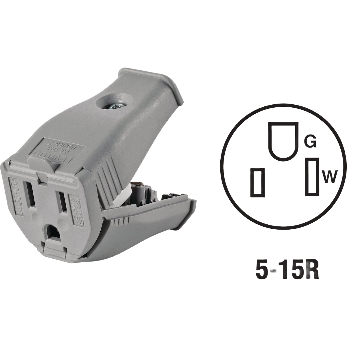 Gray clamp-tight cord connector designed for secure electrical connections in tools and home improvement projects