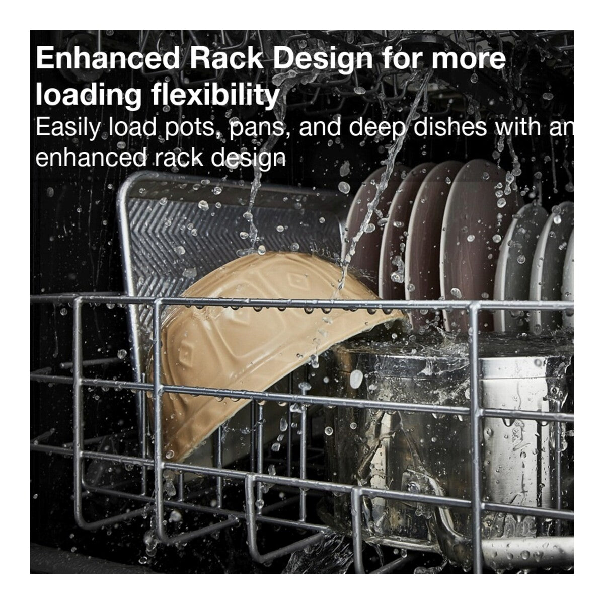 24" Stainless Steel Dishwasher with Spin&Load Rack and AI Intelligent Wash - 50 dBA