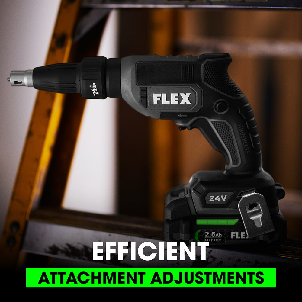 FLEX 24V Drywall Screw Gun w/Magazine Attachment (Tool Only)