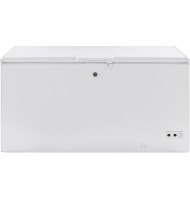 White manual defrost chest freezer with lock and temperature control knob in freezers and kitchen appliances collection