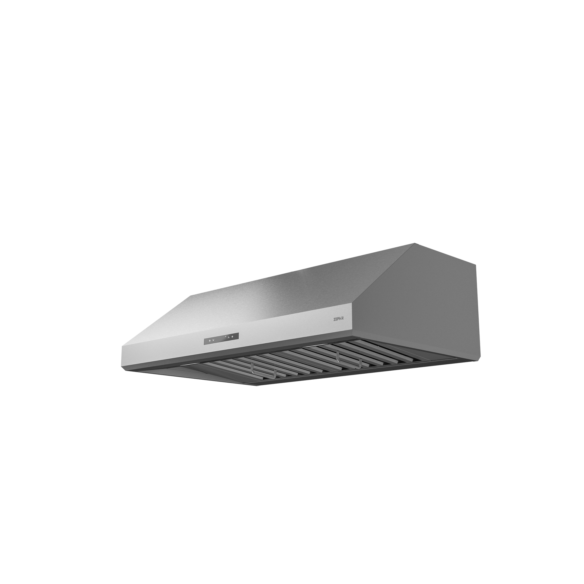 stainless steel under cabinet range hood with professional baffle filters in kitchen appliances collection