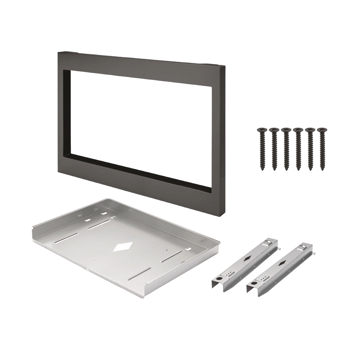 27" Dark Stainless Steel Gallery Microwave Trim Kit