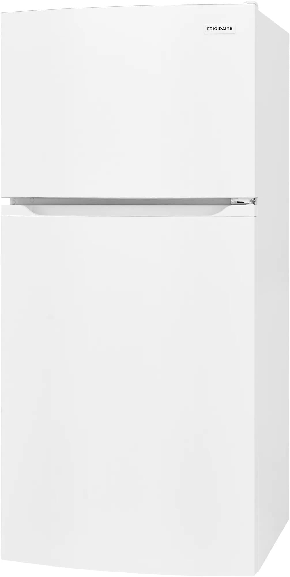 White top freezer refrigerator with recessed handle and Frigidaire logo from Refrigerators and Appliances collections
