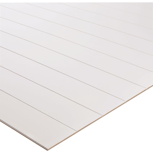 7/32 in. x 4 ft. x 8 ft. White Shiplap Panel