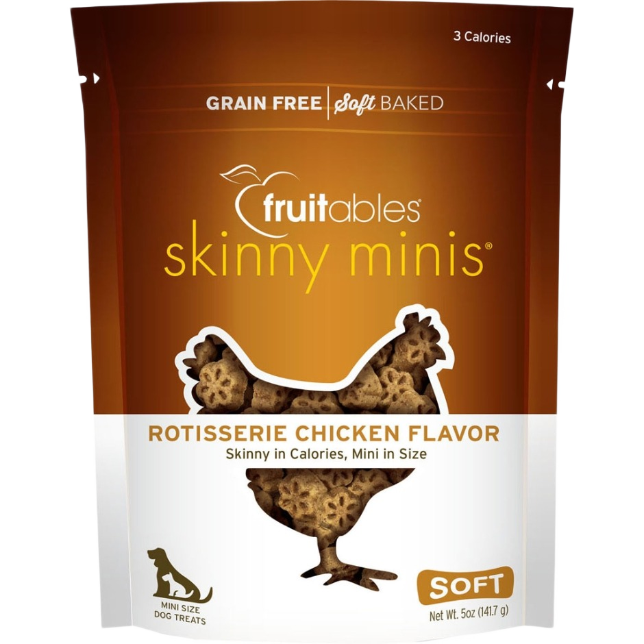 Fruitables rotisserie chicken flavored soft dog treats in resealable bag for pet supplies under 50 dollars collection