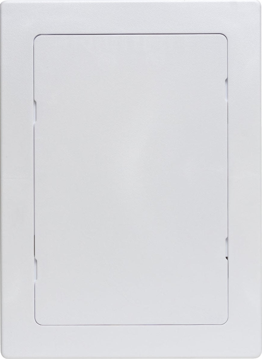 White plastic wall access panel with clean design for plumbing and home improvement under $50 collections