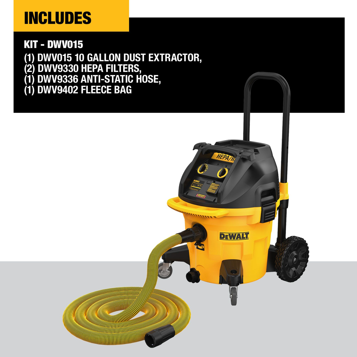 DEWALT 10g HEPA Dust Extractor