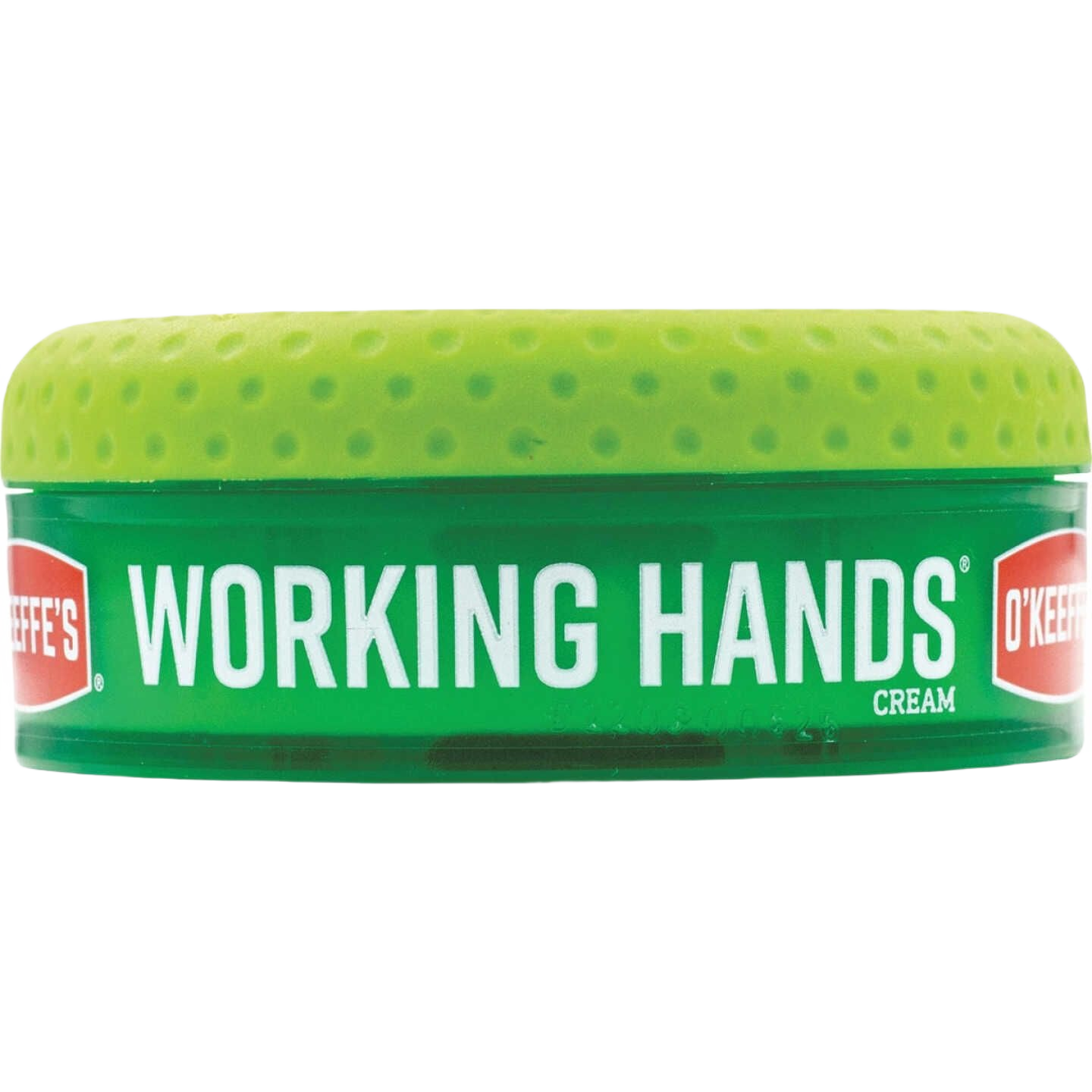 Green jar of moisturizing hand cream with textured lid for dry skin relief in Health & Beauty and Skin Care collections