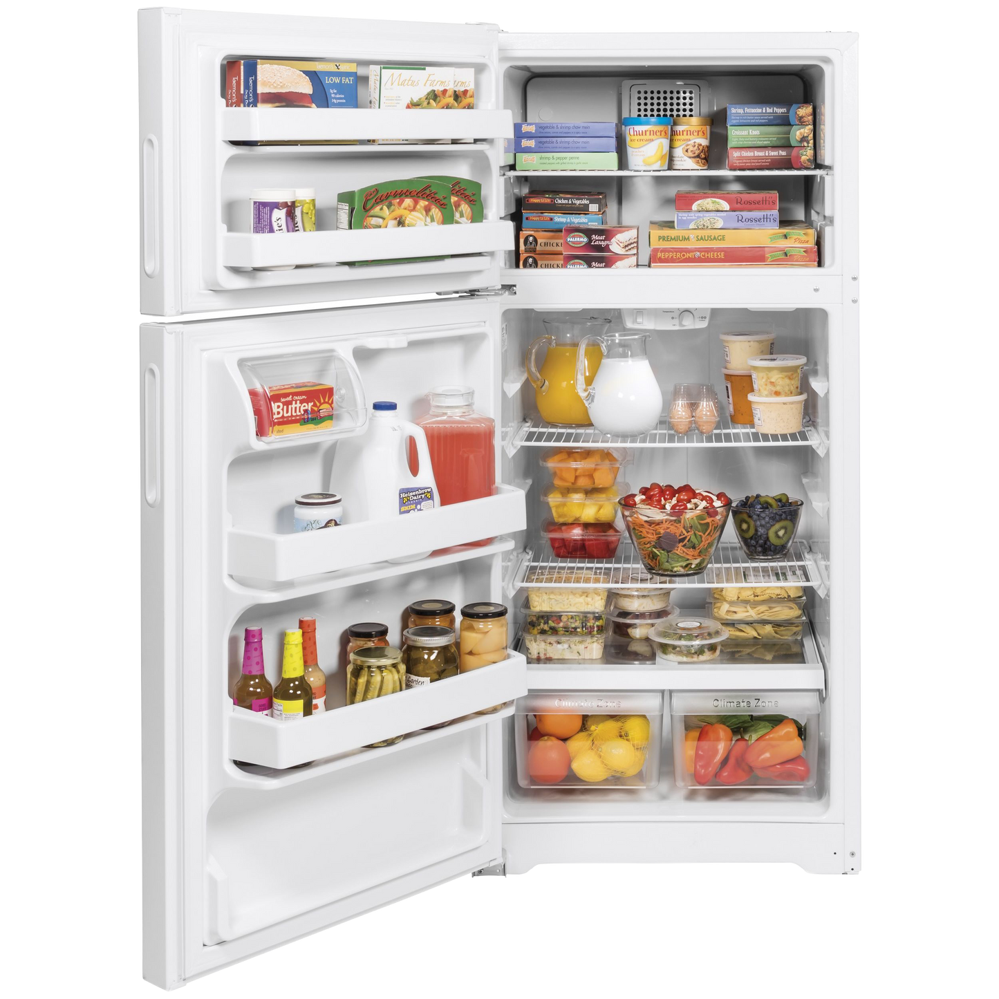 Hotpoint® 15.6 Cu. Ft. Recessed Handle Top-Freezer Refrigerator