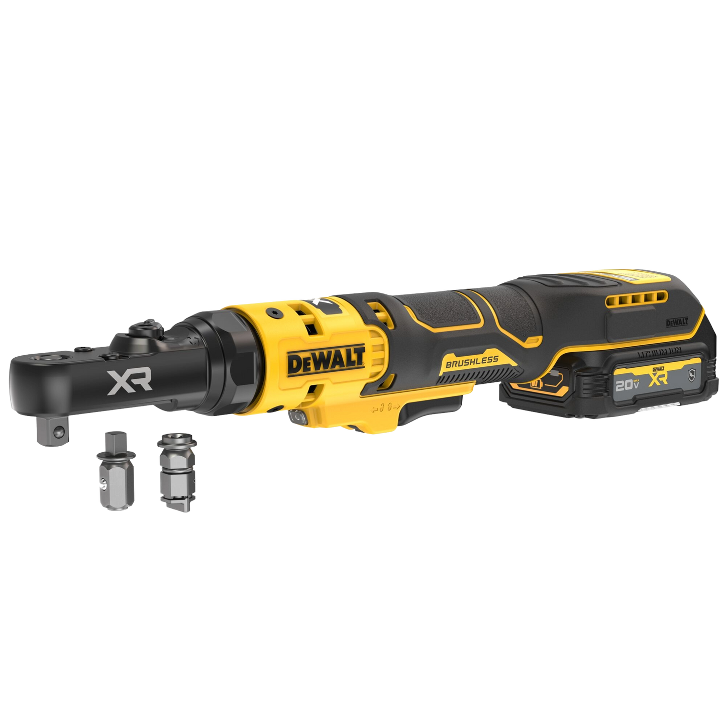 DEWALT 20V MAX* XR® Brushless Cordless 3/8-In. & 1/2-In. Sealed Head Ratchet Kit