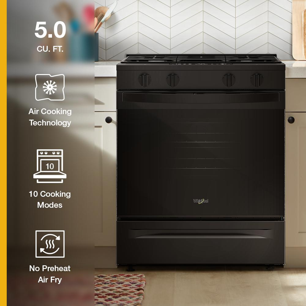 30-inch Gas Smart Range with Air Cooking Technology and Steam Clean