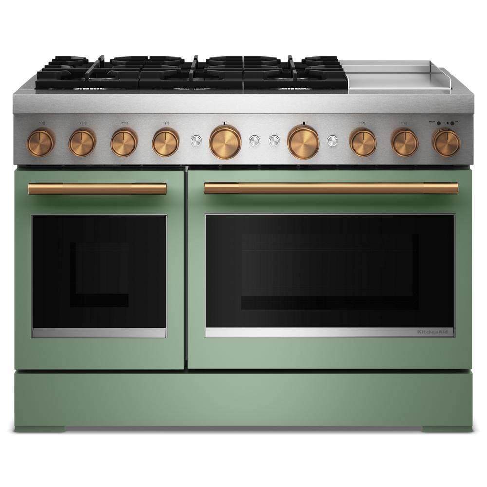 48-Inch 6 Burner Commercial-Style Dual Fuel Range with Griddle