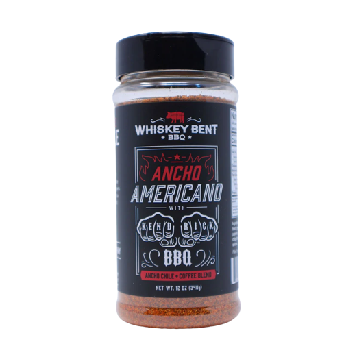12 oz bottle of gluten-free Ancho Americano BBQ rub for grilling and outdoor cooking under $50 collection