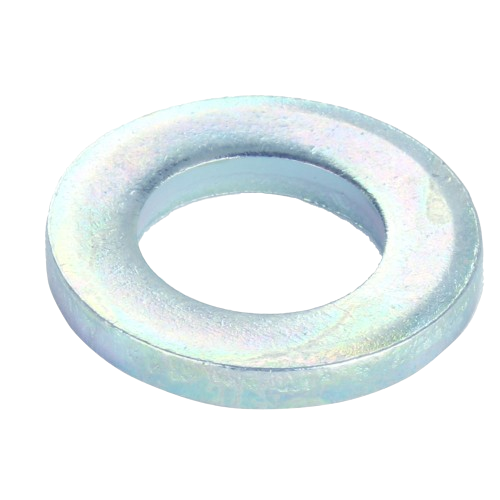 Metal flat washer with smooth surface designed for use in tools and home improvement applications