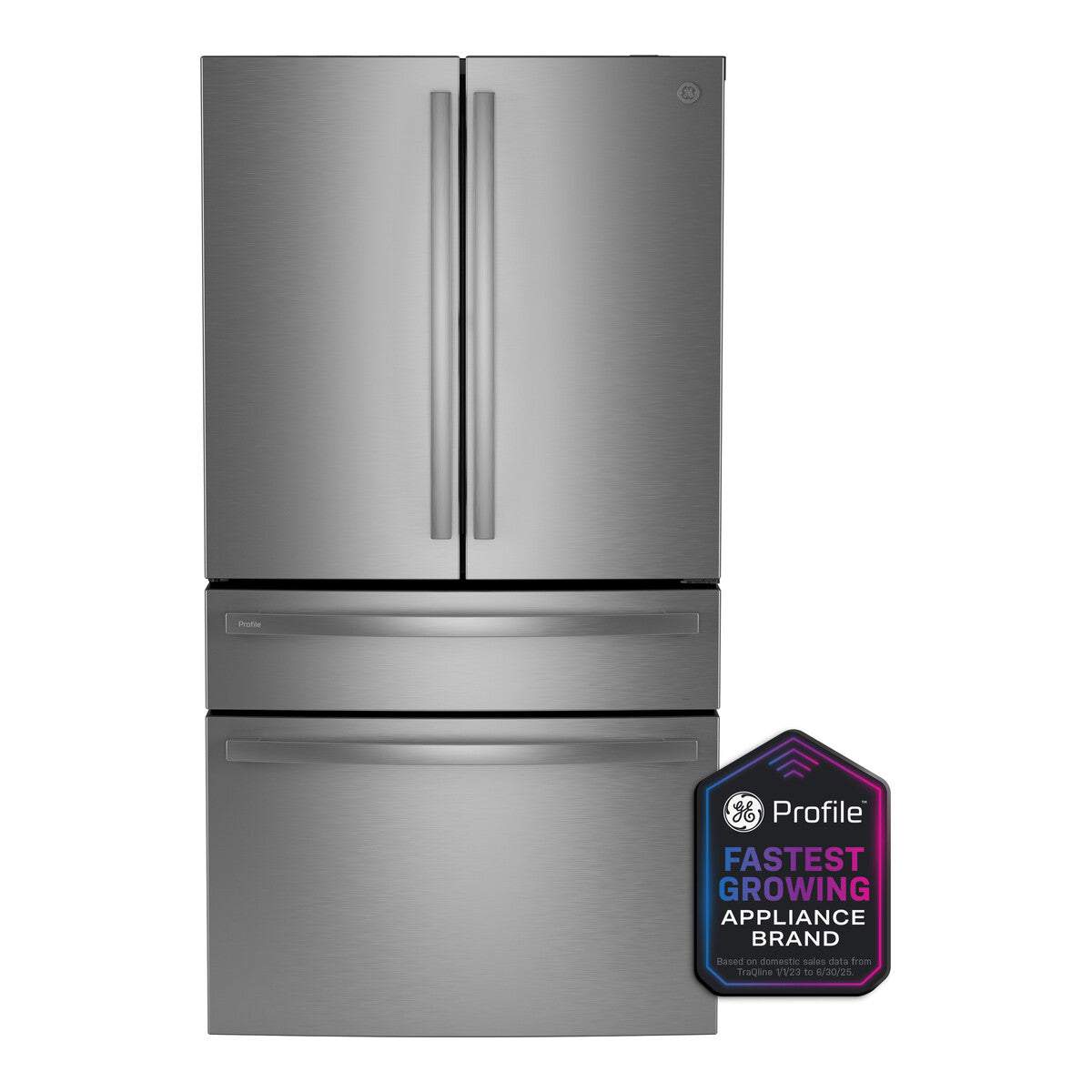 GE Profile™ ENERGY STAR® 29 Cu. Ft. Smart Fingerprint Resistant 4-Door French-Door Refrigerator with Door In Door