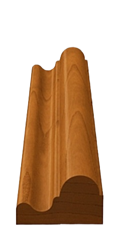 Wood-finish pop base cap molding piece for home improvement and trim detailing projects