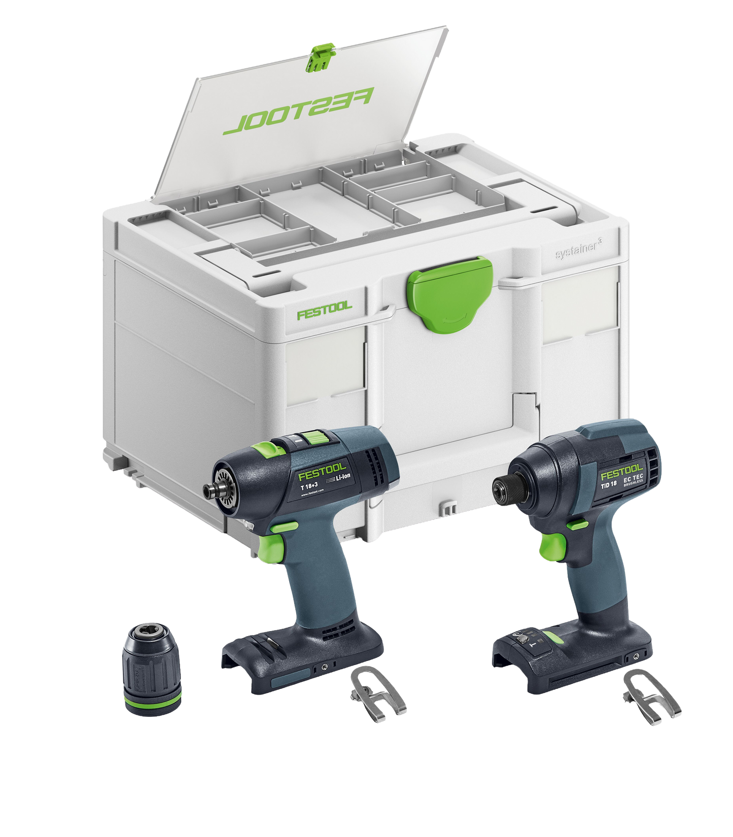 Festool 578829 Impact Driver and Drill set TID 18 Basic-Set T18