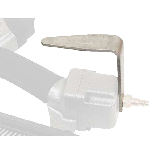 Durable steel wide belt hook designed for securely attaching pneumatic tools to tool belts in power tool setups