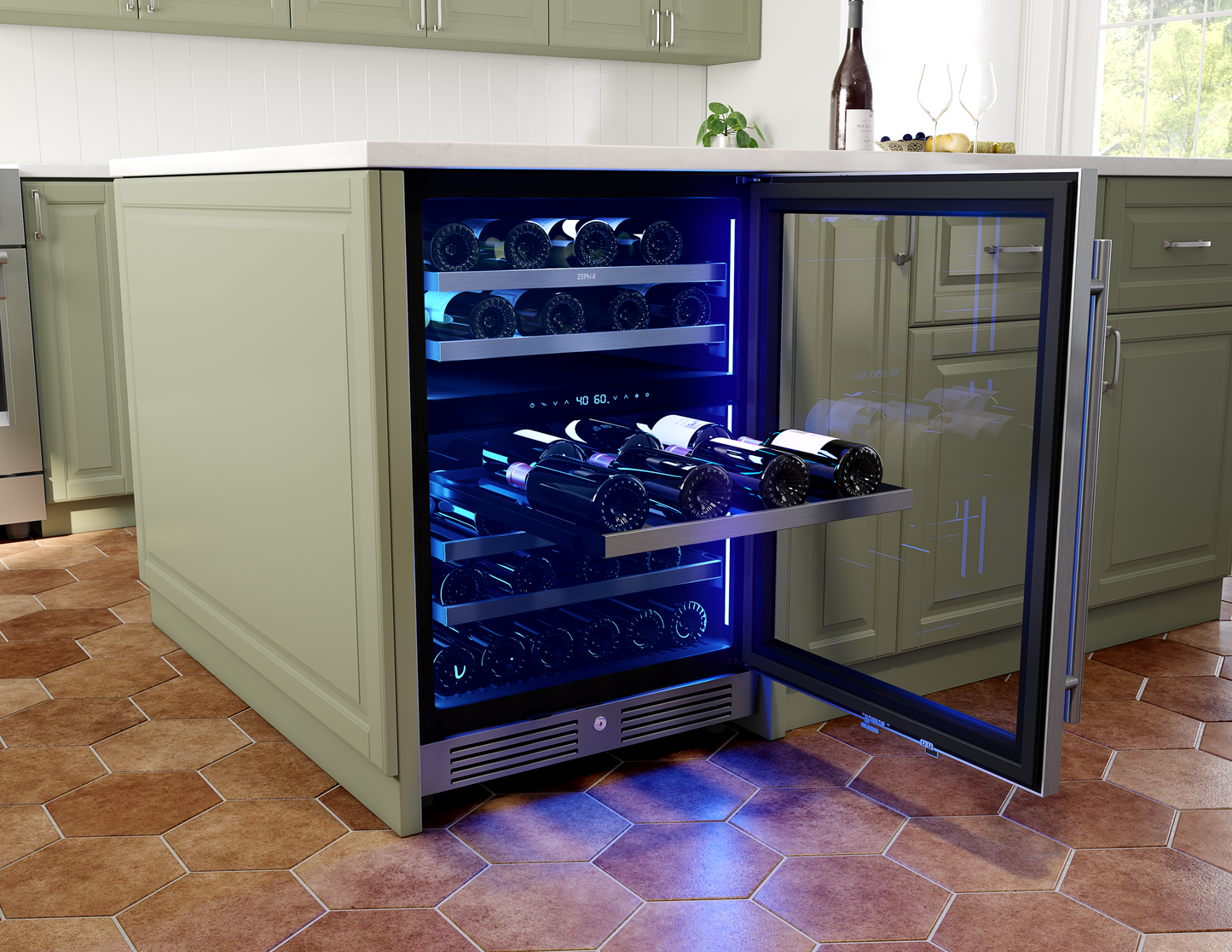 Wine Cooler 24", Reversible, Dual Zone