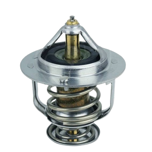 Metal and brass thermostat component with coiled spring for temperature regulation in machinery and home improvement tools