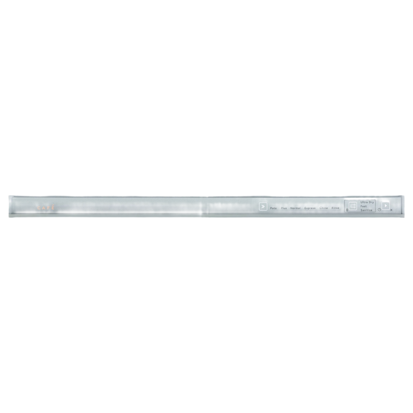 Close-up of stainless steel dishwasher drawer control panel with cycle options from Kitchen & Kitchenware Appliances collection