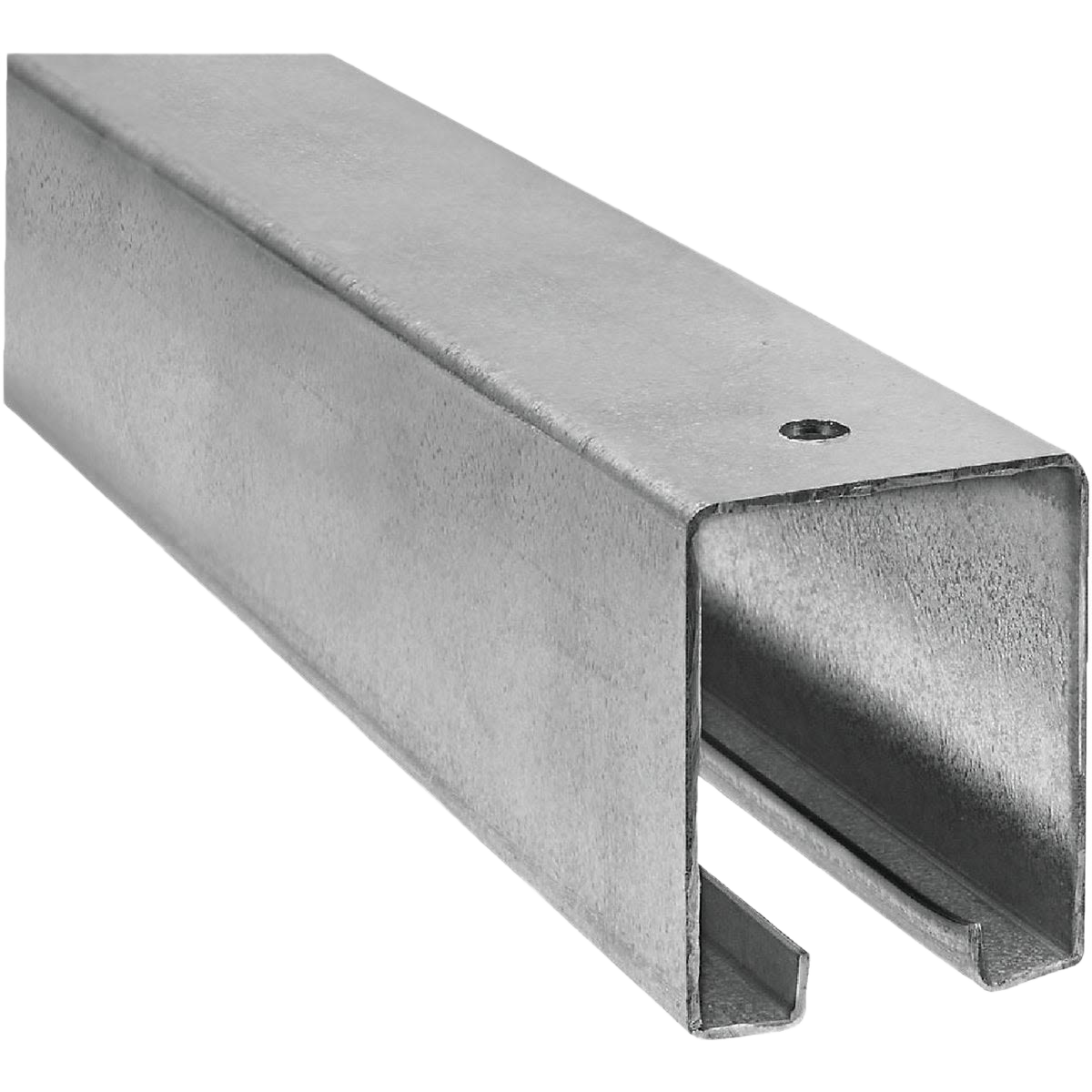 Galvanized steel box barn door rail for heavy-duty door support in door accessories and building materials collections