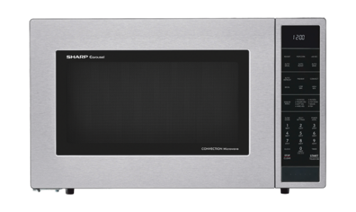 Stainless steel countertop microwave with digital control panel and convection feature in Kitchen & Kitchenware collection