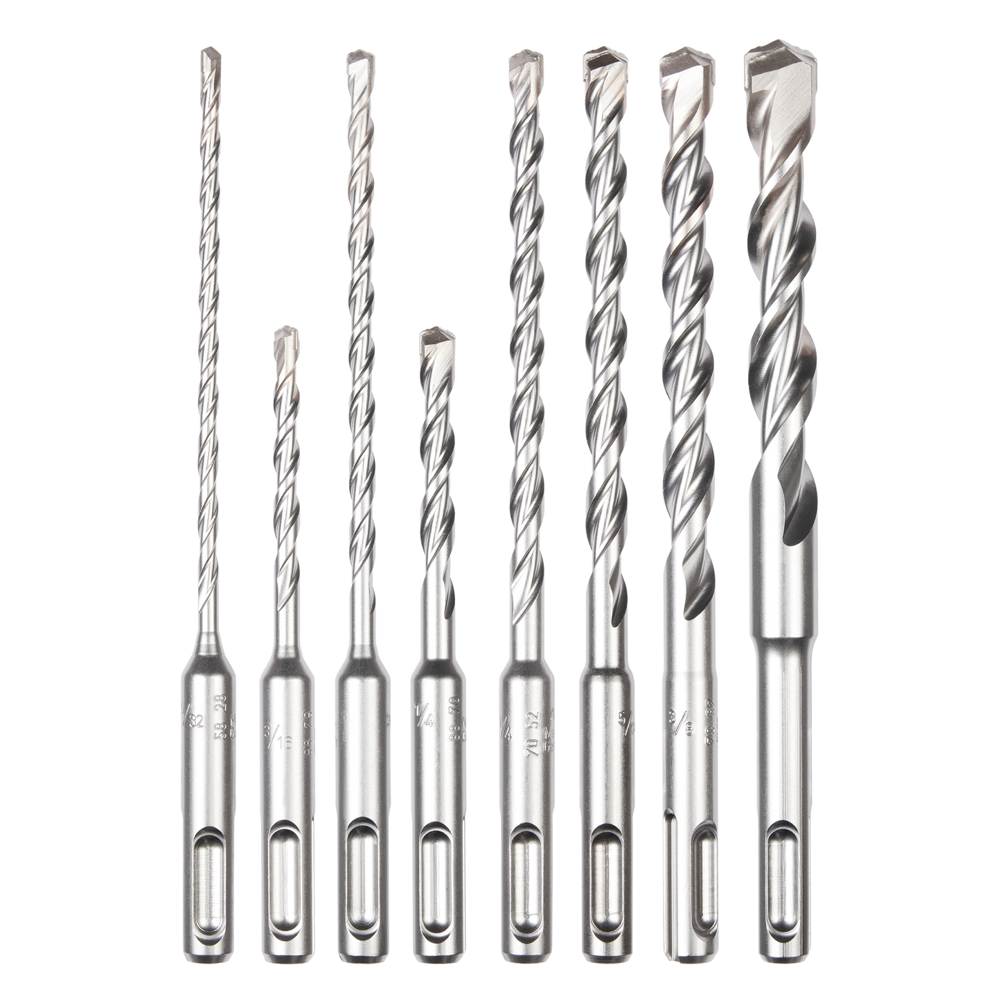 Milwaukee 8 PC SDS Plus M/2™ 2-Cutter Drill Bit Kit