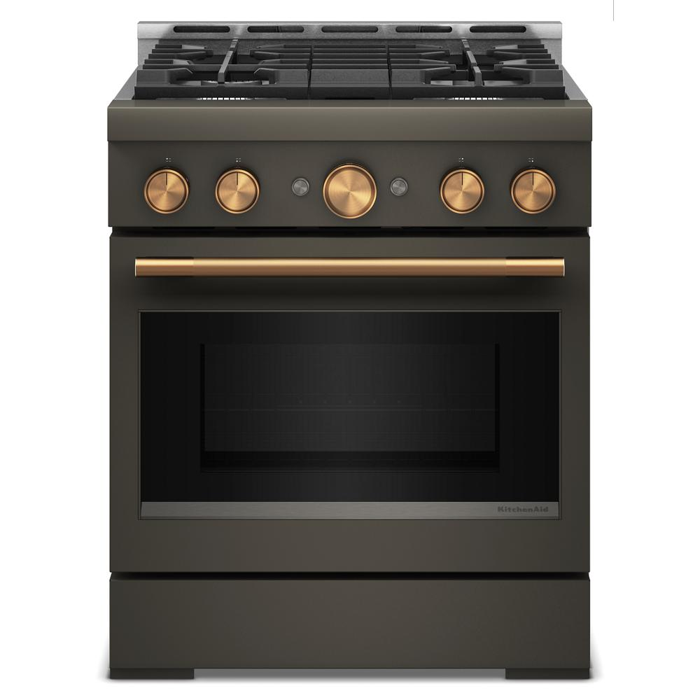 KitchenAid® 30-Inch 4 Burner Commercial-Style Gas Range with No Preheat Air Fry Mode
