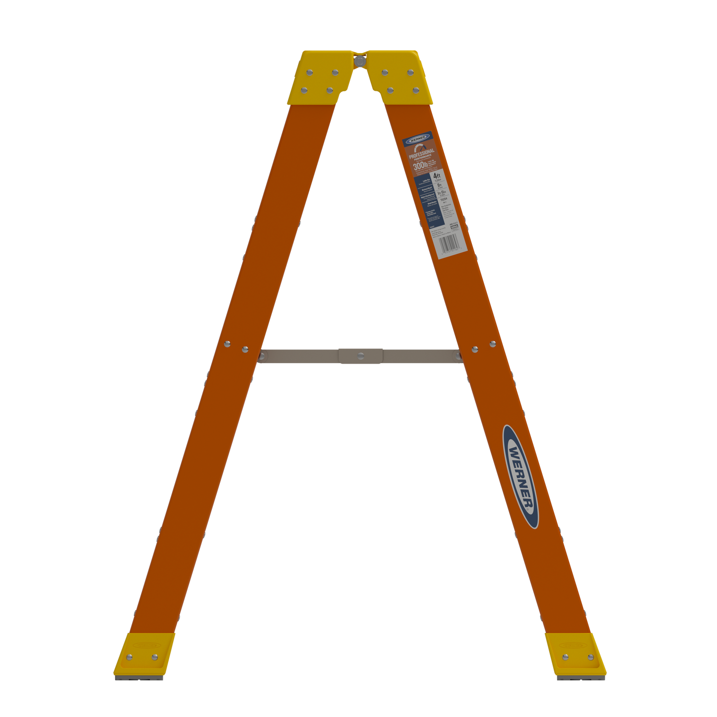 Werner 4 ft. Twin Step Fiberglass Step Ladder