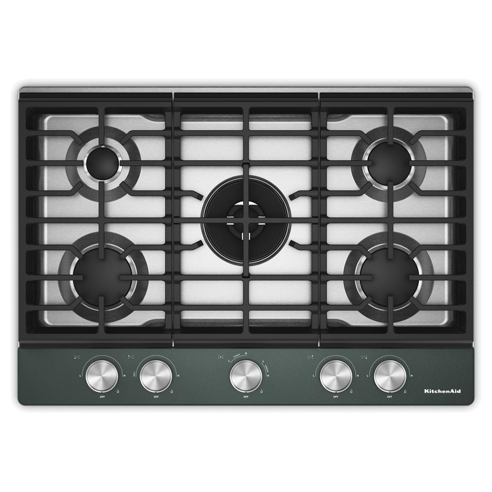KitchenAid® 30 in. Gas Cooktop with 5 Burners and Integrated Wok Grate