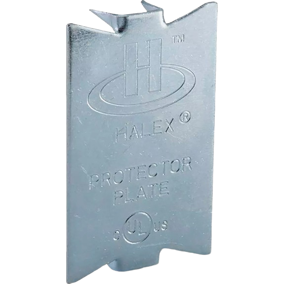 Zinc-plated steel nail protector plate for electrical conduit protection in under $50 home improvement collections