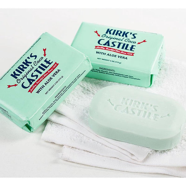 Kirk's Aloe Vera Castile Soap Pack of 3 – Natural Cleanser